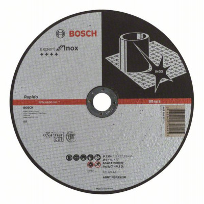 2608603407 Disque à tronçonner à moyeu plat Expert for Inox - Rapido Accessoire Bosch pro outils