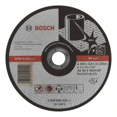 2608600322 Disque à tronçonner à moyeu plat Expert for Inox Accessoire Bosch pro outils