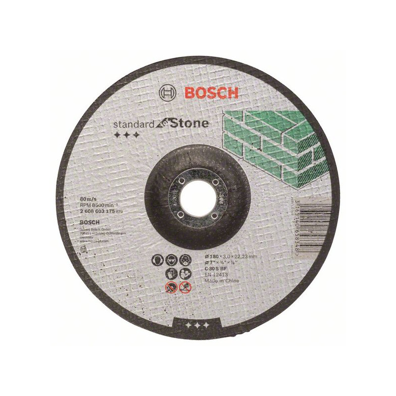Disque à Tronçonner BOSCH 180mm - Multi Matériaux - Alésage 22,23mm - Pour Meuleuse D'Angle - 2608602766