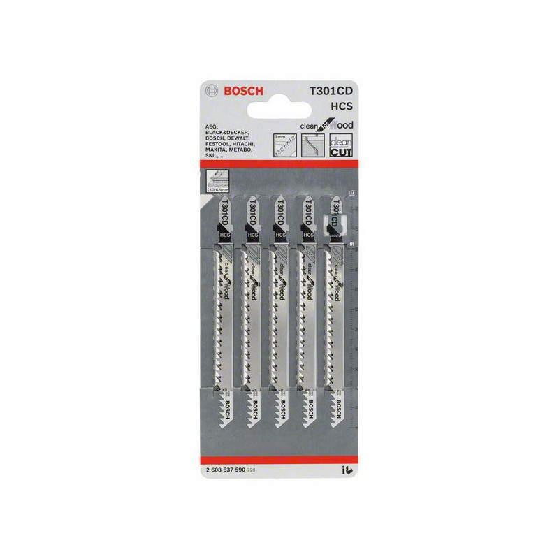 2608637590 Lame de scie sauteuse T 301 CD Accessoire Bosch pro outils