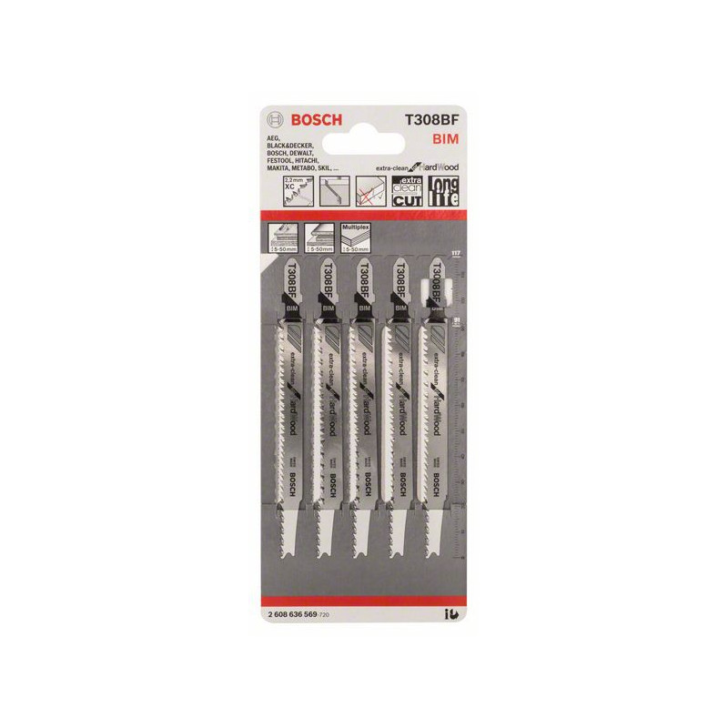 2608636569 Lame de scie sauteuse T 308 BF Accessoire Bosch pro outils