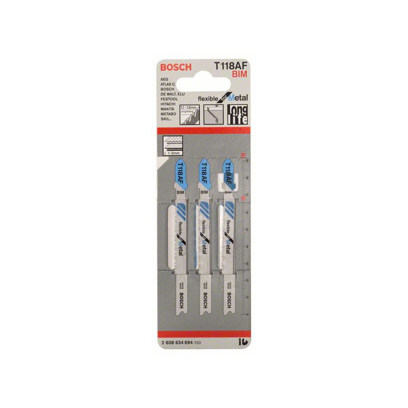2608634694 Lame de scie sauteuse T 118 AF Accessoire Bosch pro outils
