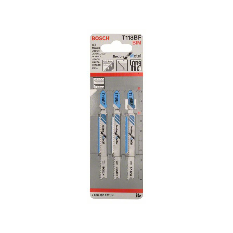 2608636232 Lame de scie sauteuse T 118 BF Accessoire Bosch pro outils