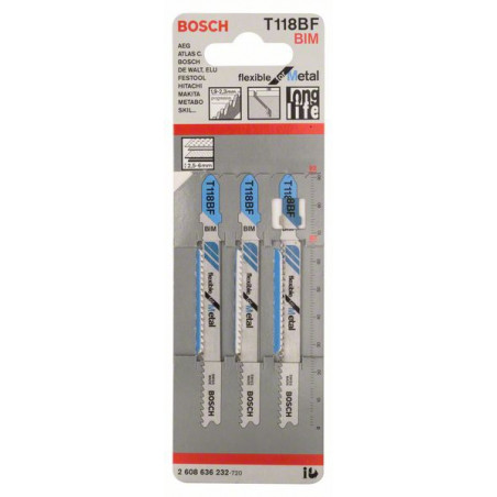 2608636232 Lame de scie sauteuse T 118 BF Accessoire Bosch pro outils