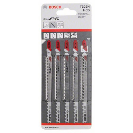 2608667448 Lame de scie sauteuse T 302 H Accessoire Bosch pro outils