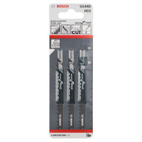 2608630568 Lame de scie sauteuse U 144 D Accessoire Bosch pro outils