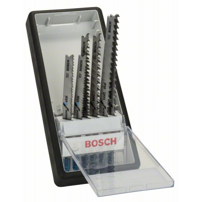 2607010531 Lames de scie sauteuse Robust Line Progressor, emmanchement en T, set de 6 pièces Accessoire Bosch pro outils