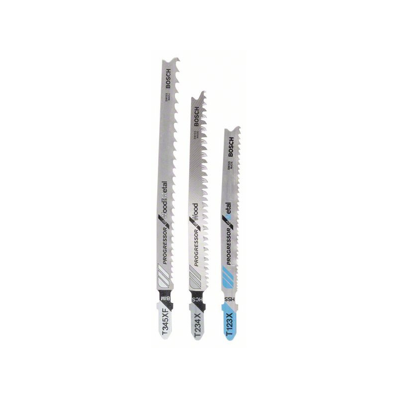 2607010515 Lames de scie sauteuse, set de 3 pièces Accessoire Bosch pro outils
