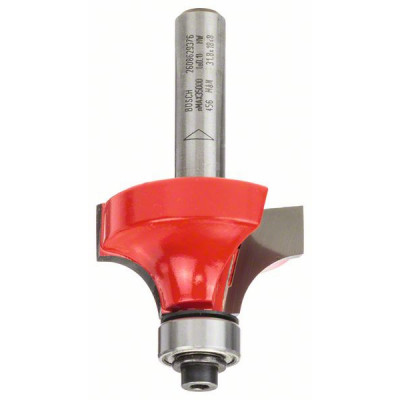Bosch 1x Fraise à arrondir pour défonceuse PRO (pour Bois résineux, Bois dur, 24,7 mm, Professional Accessoires Défonceuse manuelle, Fraise à araser