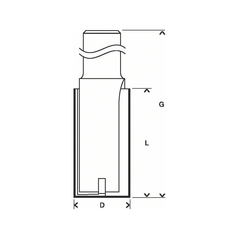 2608628464 Fraises à rainurer droit Accessoire Bosch pro outils