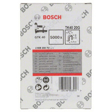 2608200701 Agrafe TK40 20G Accessoire Bosch pro outils