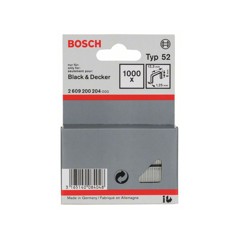 2609200204 Agrafe à fil plat de type 52 Accessoire Bosch pro outils