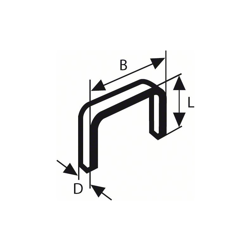 2609200207 Agrafe à fil plat de type 52 Accessoire Bosch pro outils