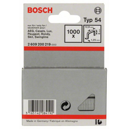 2609200219 Agrafe à fil plat de type 54 Accessoire Bosch pro outils
