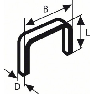 1609200369 Agrafe à fil fin de type 53 Accessoire Bosch pro outils