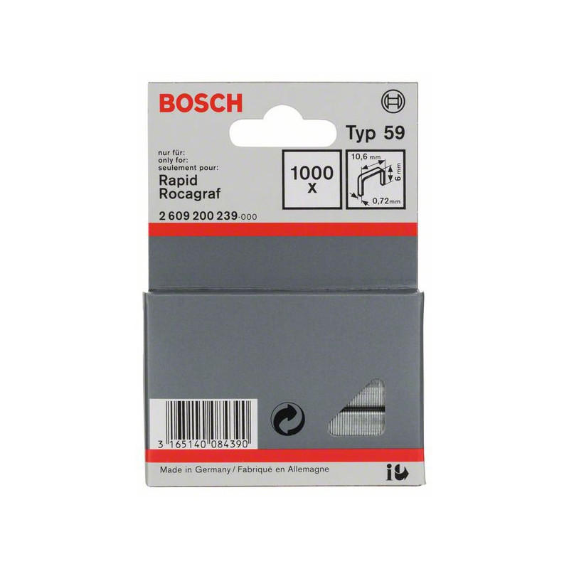2609200239 Agrafe à fil fin de type 59 Accessoire Bosch pro outils