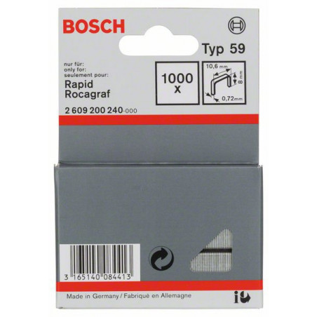 2609200240 Agrafe à fil fin de type 59 Accessoire Bosch pro outils