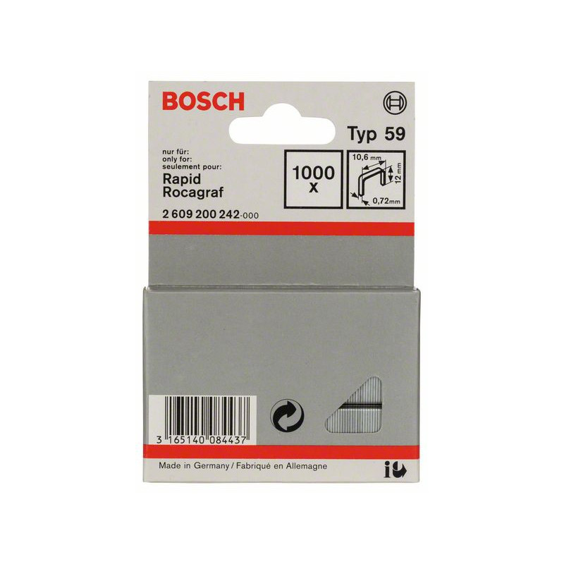 2609200242 Agrafe à fil fin de type 59 Accessoire Bosch pro outils