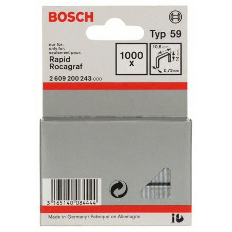 2609200243 Agrafe à fil fin de type 59 Accessoire Bosch pro outils