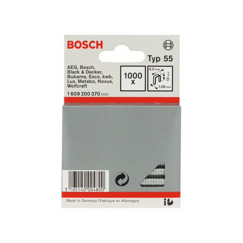 1609200370 Agrafe à dos étroit de type 55 Accessoire Bosch pro outils
