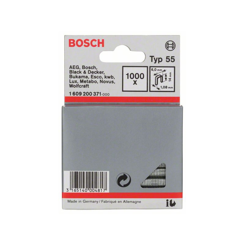 1609200371 Agrafe à dos étroit de type 55 Accessoire Bosch pro outils