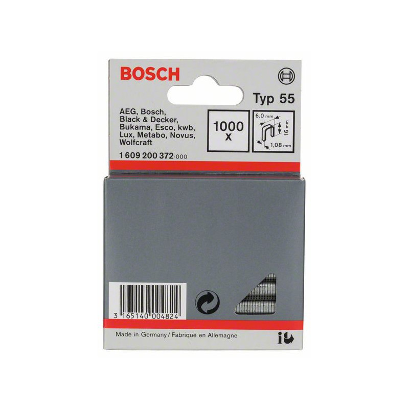1609200372 Agrafe à dos étroit de type 55 Accessoire Bosch pro outils
