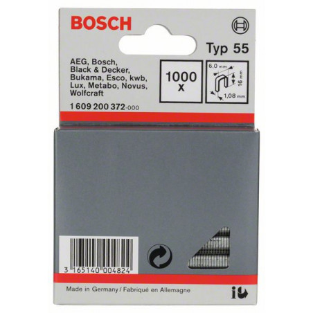 1609200372 Agrafe à dos étroit de type 55 Accessoire Bosch pro outils