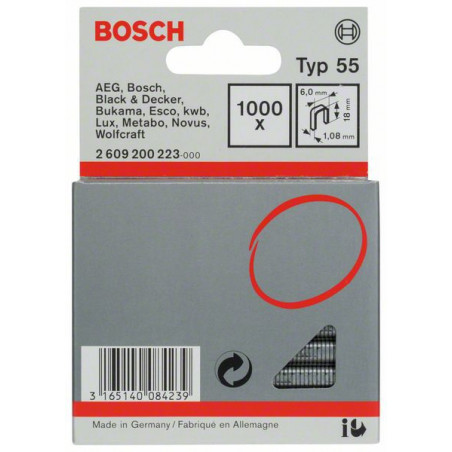 2609200223 Agrafe à dos étroit de type 55 Accessoire Bosch pro outils