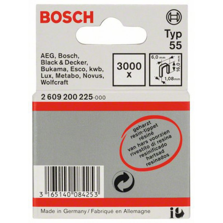 2609200225 Agrafe à dos étroit type 55 résinée Accessoire Bosch pro outils