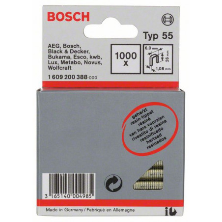 1609200388 Agrafe à dos étroit type 55 résinée Accessoire Bosch pro outils