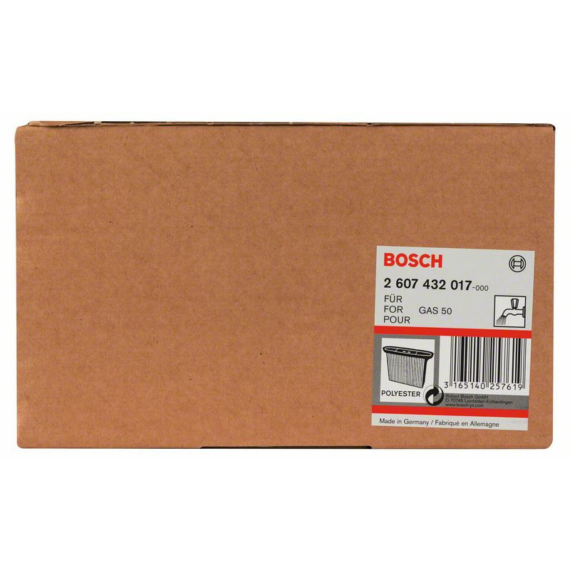 2607432017 Filtre à plis en polyester Accessoire Bosch pro outils