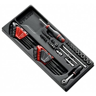 Module XL cliquet douilles 1/4'' + 2 JP Facom | MOD.R161-46PB