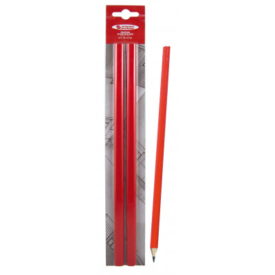 2 CRAYONS DE CHARPENTIER ROUGE 30CM /BLISTER TALIAPLAST | 401062