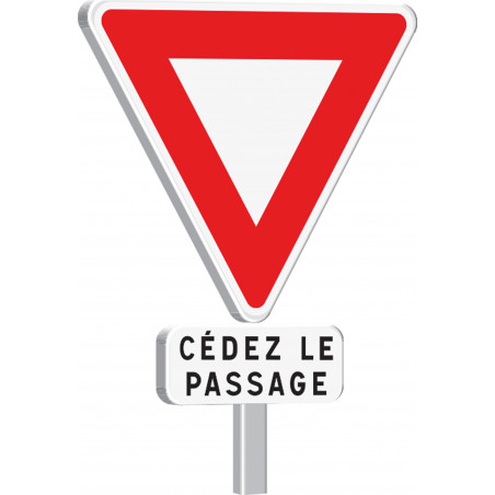 AB3a + M9c-1000-Classe 1-Cédez le passage TALIAPLAST | 523301