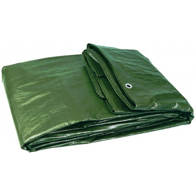 BACHE PLASTIQUE 6X4M RENFORCEE VERTE (120 G/M2 ENV.) TALIAPLAST | 390102