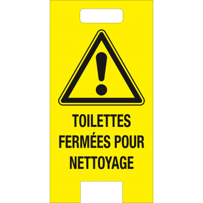 CHEVALET "TOILETTES FERMEES POUR NETTOYAGE" TALIAPLAST | 620057
