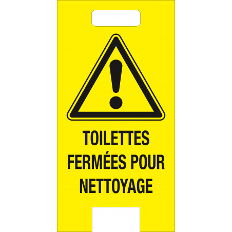 CHEVALET "TOILETTES FERMEES POUR NETTOYAGE" TALIAPLAST | 620057