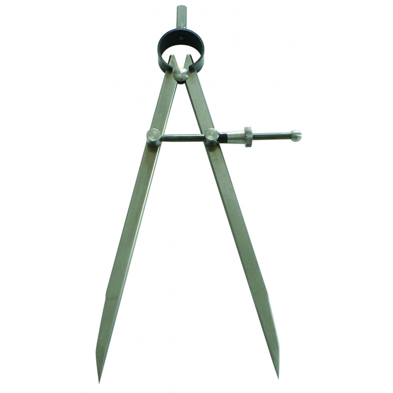 COMPAS A RESSORT A POINTES 100MM ACIER POLI TALIAPLAST | 402502