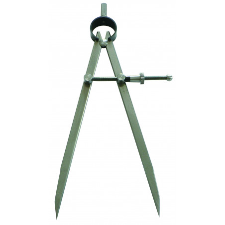 COMPAS A RESSORT A POINTES 100MM ACIER POLI TALIAPLAST | 402502