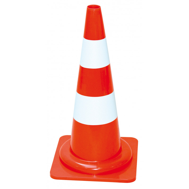 CONE PLASTIQUE FLUO 50CM PVC 1,100KG TALIAPLAST | 520311