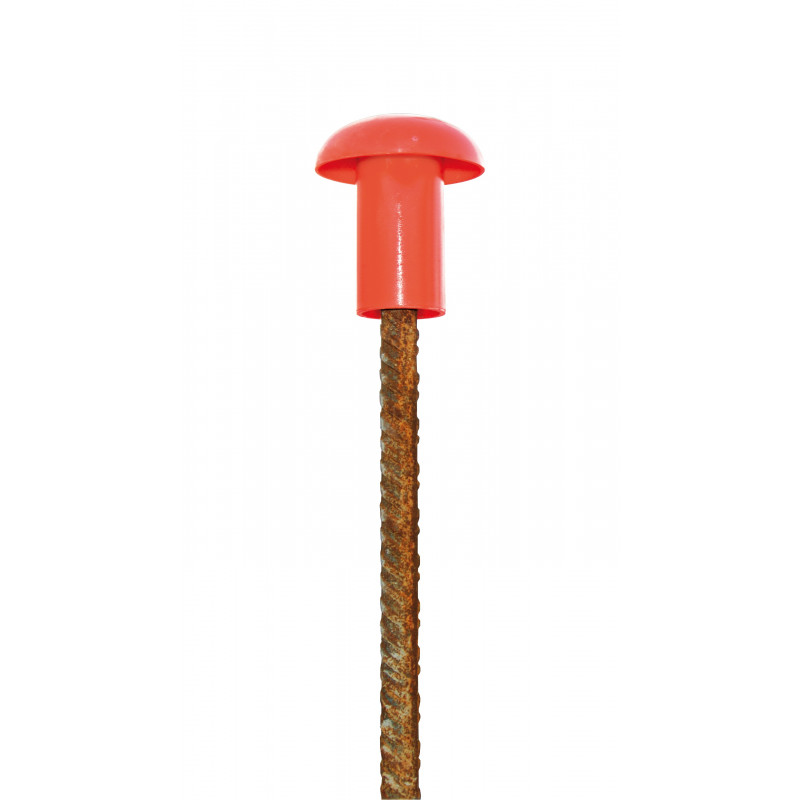 EMBOUT DE SECURITE ROUGE FLUO (SAC DE 25) TALIAPLAST | 600411