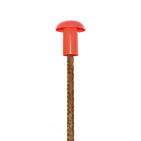 EMBOUT DE SECURITE ROUGE FLUO (SAC DE 25) TALIAPLAST | 600411