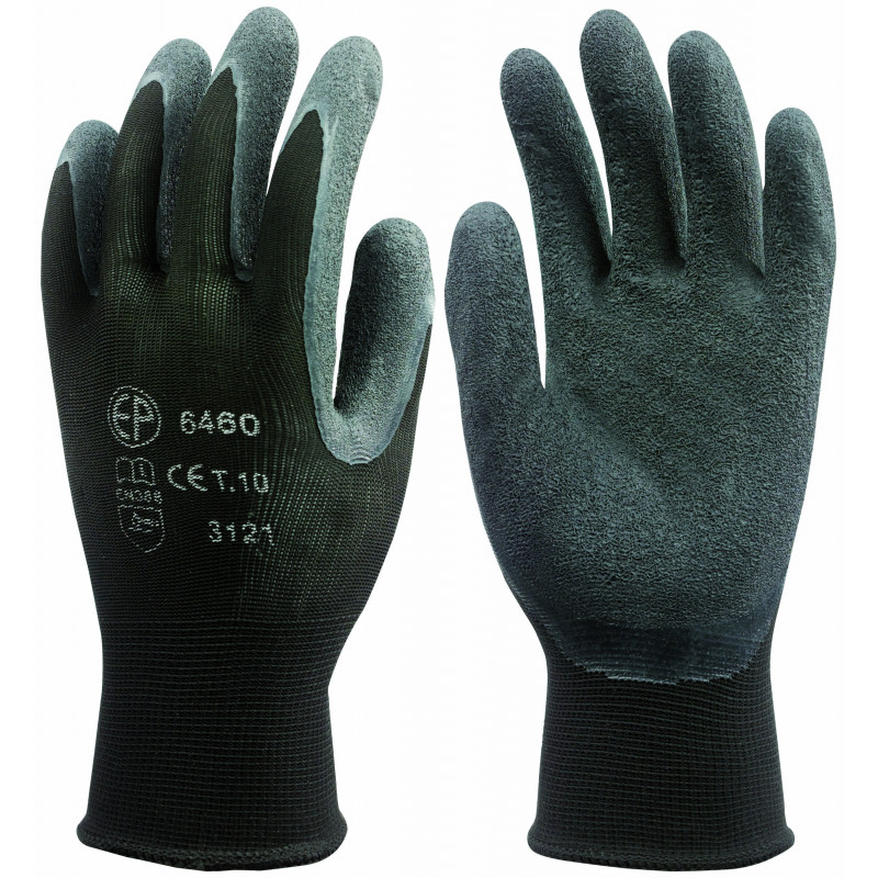 PAIRE DE GANTS NYLON ENDUITS LATEX (TAILLE 9) TALIAPLAST | 371150