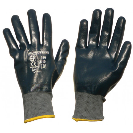 PAIRE DE GANTS NYLON/NITRILE FACADIER (TAILLE 9) TALIAPLAST | 371146