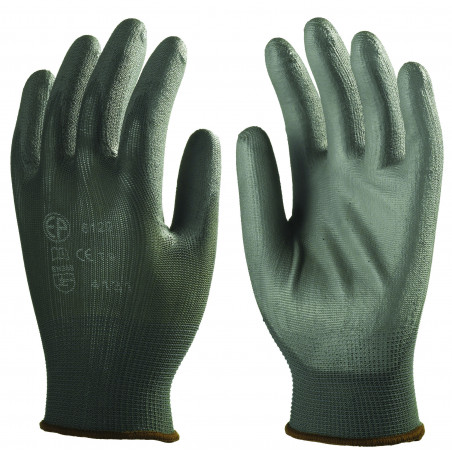 PAIRE DE GANTS POLYESTER ENDUITS POLYURETHANE(T10) TALIAPLAST | 371119