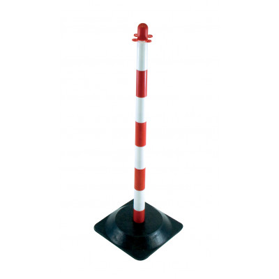 POTEAU DE SUPPORT (H90CM) LEST (2,800KG) ROUGE/BLANC TALIAPLAST | 530301