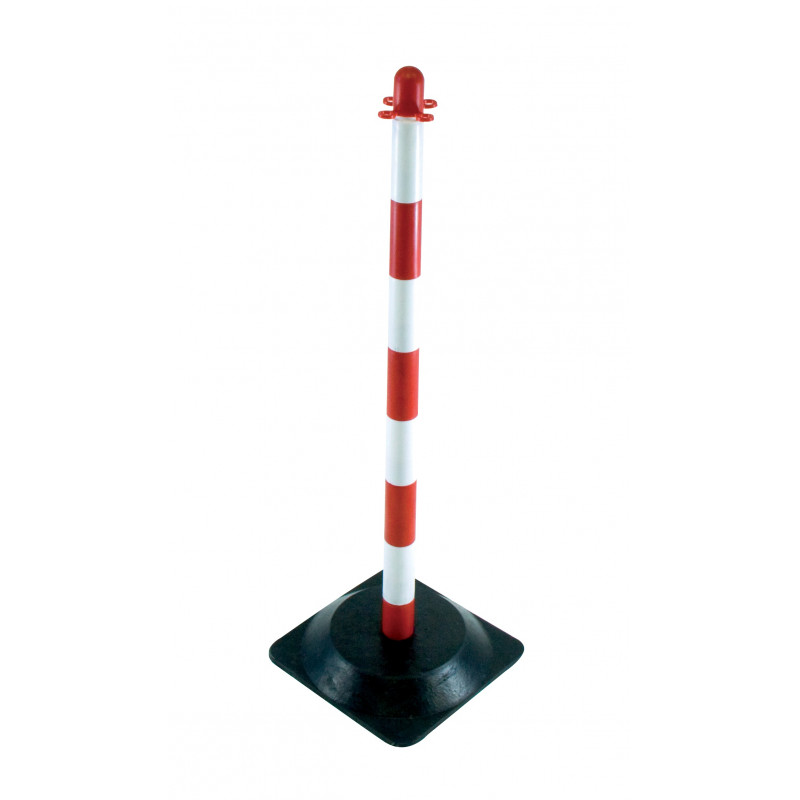 POTEAU DE SUPPORT (H90CM) LEST (2,800KG) ROUGE/BLANC TALIAPLAST | 530301