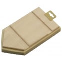 RECHARGE BOIS EPONGE 25X14X2,5CM POINTUE POUR 301614 TALIAPLAST | 301616