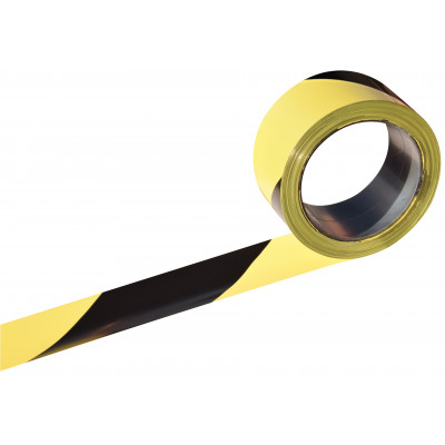 RUBAN "RUBAPLAST" NOIR JAUNE 100MX50MM TALIAPLAST | 540311