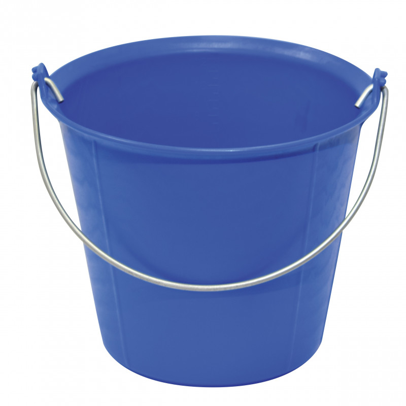 SEAU PRO RENFORCE A ERGOTS BLEU 13 L Anse 6,3mm TALIAPLAST | 310134